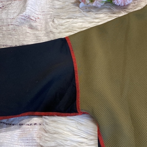 DYI Define Your Inspiration Long Sleeve Mesh Contrast Mock Neck Top sz S - Picture 10 of 11